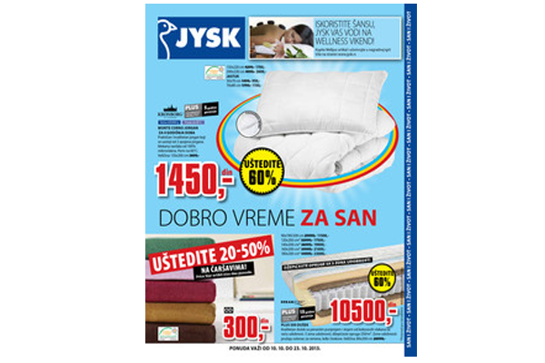 JYSK katalog oktobar 2013 nedeljna akcija do 23.10