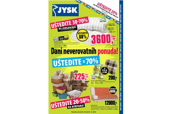 Jysk katalog septembar oktobar 2013