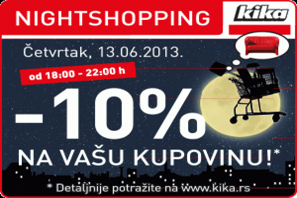 KIKA Dobrodošli u svet noćnih popusta!