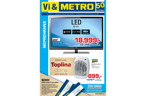 Metro katalog akcija neprehrana - Januar 2013