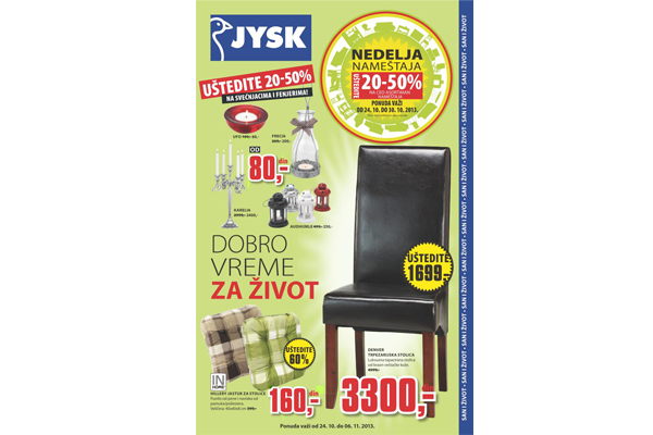 JYSK katalog oktobar-novembar 2013
