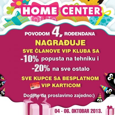 Home Center rodjendanski popusti u Nišu