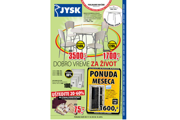 JYSK katalog Redovna akcija - Dobro vreme za život