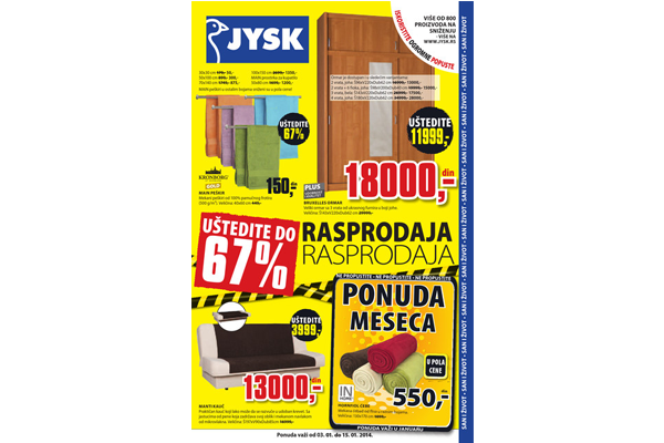 JYSK katalog - Januar 2014