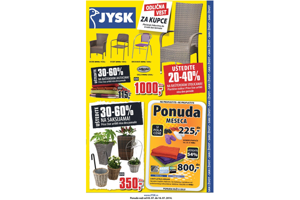 JYSK katalog - Jun - Jul 2014 - Akcija