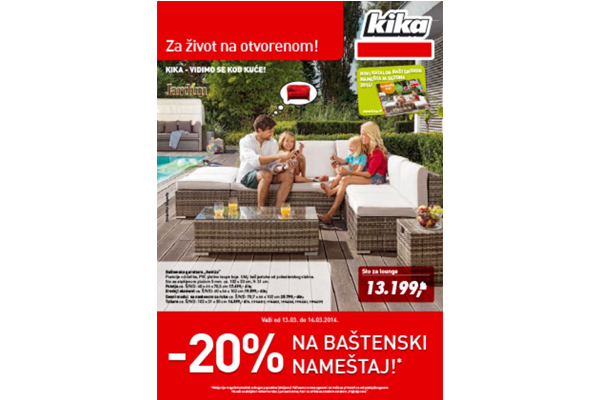 Kika katalog Baštenski nameštaj - Za život na otvorenom!