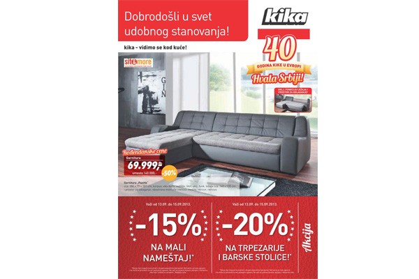 Kika katalog septembar 2013 - Dobrodošli u svet udobnog stanovanja!