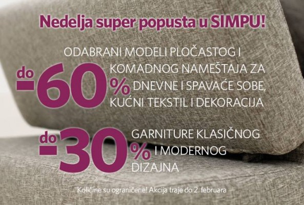 Simpo - Nedelja super popusta