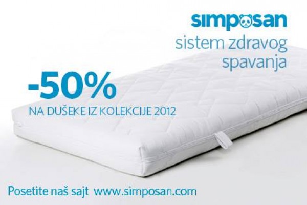 50% uštede na kolekciju dušeka iz 2012