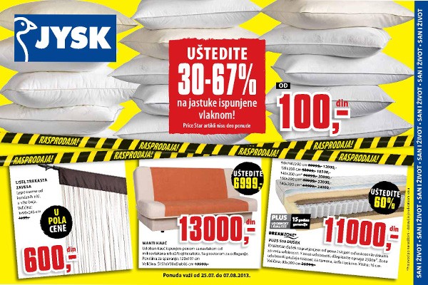 Katalog JYSK - Redovna akcija super popusta