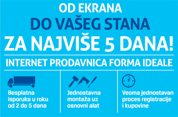 Obaveštenje o rokovima isporuke tokom praznika - Forma Ideale