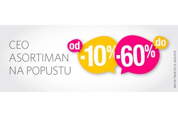 Simpo akcija popust od 10% - 60% do 15. avgusta