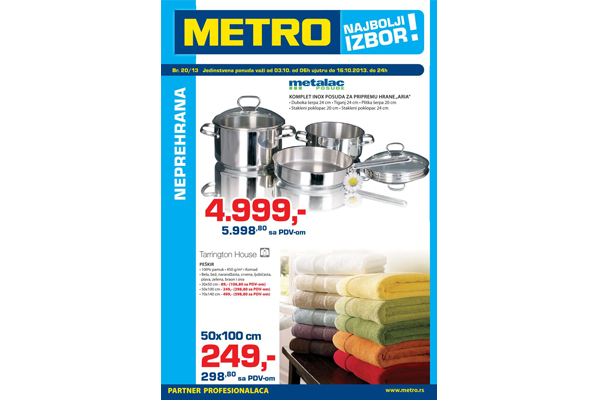 Metro katalog akcija oktobar 2013