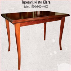 Trpezarijski sto Klara