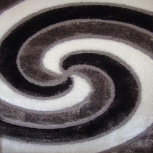 PUFFY SOFTY 3D 2243 BLACK WHITE