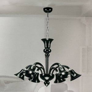 Luster Murano 9350/6 nero