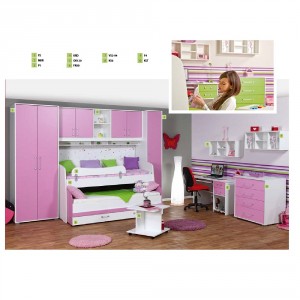 Dečija soba KIKI belo pink