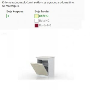 Kuhinjski element MODERN K60