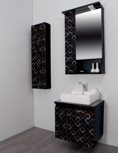 Toaletni ormarić Valnut M Black – Pino art