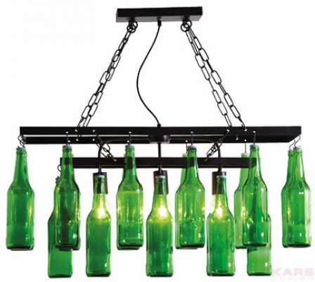 Pendant Lamp Beer Bottles