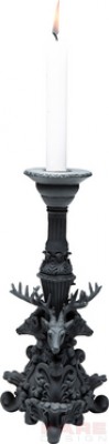 Candle Holder Deer Graphite