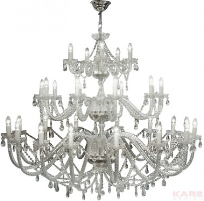 Pendant Lamp Gioiello Crystal Feudal Clear