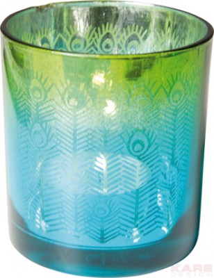 Tealight Holder Peacock 8cm