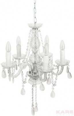 Pendant Lamp Gioiello Crystal Clear 5-Branched