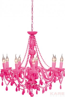 Pendant Lamp Gioiello Pop Pink 9-lite