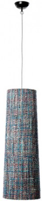 Pendant Lamp Tweed Blue 90cm