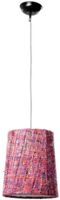 Pendant Lamp Shade Tweed Pink 35cm