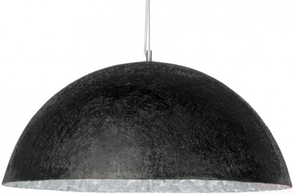 Pendant Lamp Shiny Wok Black Big