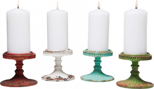 Candle Holder Barock Chic 10cm Assorted