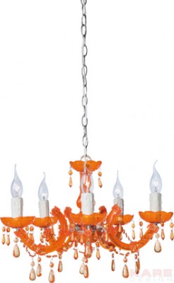 Hanging Lamp Barock Orange 5 Lights