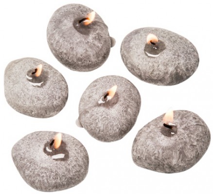 Candle Pebble (6/Set)