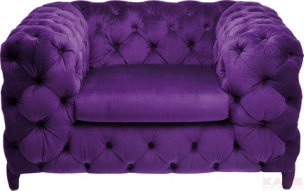 Arm Chair Desire Velvet Blackberry