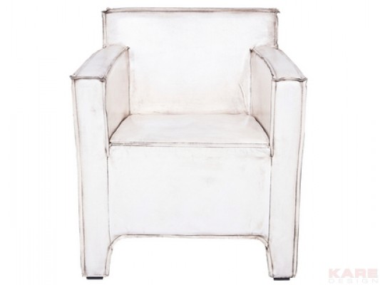Arm Chair Cube Buffalo White