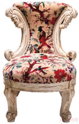 Arm Chair Romantic Birds