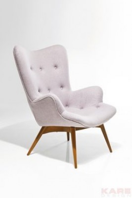 Arm Chair Angels Wings Bright Grey Coffee