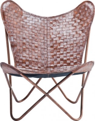Armchair Butterfly Mesh Brown