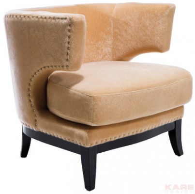 Arm Chair Art Deco Beige