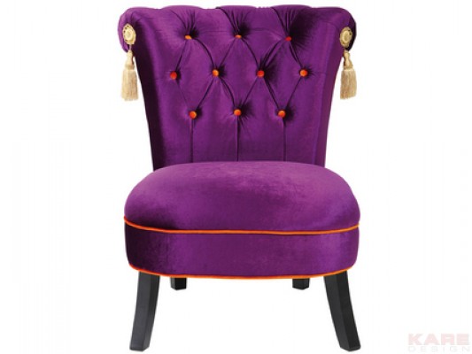 Arm Chair Saloon Purple