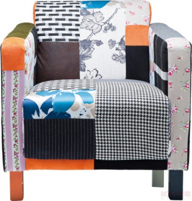 Arm Chair Patchwork Elegant