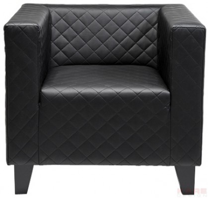 Arm Chair Cube Step Black
