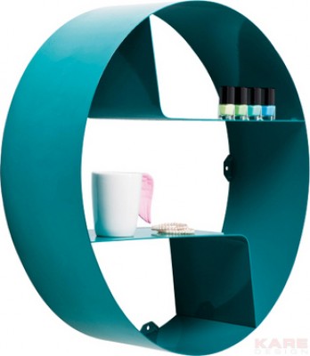 Wall Shelf Circle Wave Teal
