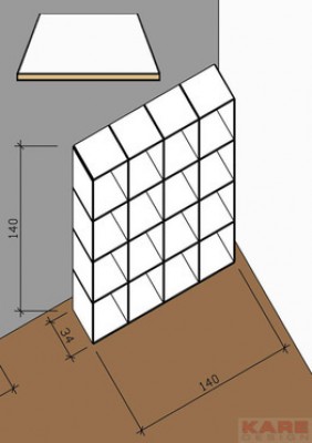 Shelf Logical Home 140 x 140 cm