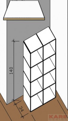 Shelf Logical Home 140 x 71 cm