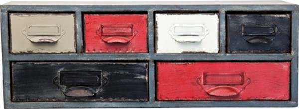 Wall Shelf Mix It Square 6Drw