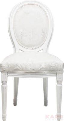 Padded Chair Gastro Louis White Croco
