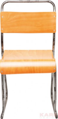 Chair School Chrome/Wood